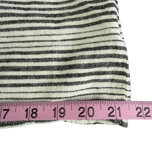 GAP Striped Sleeveless Linen-Rayon Shift Dress w/ pockets M – Black & White - Picture 11 of 11